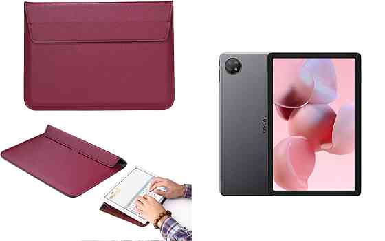 Чехол-конверт VitoCase для Blackview Oscal Pad 18, с функцией подставки для планшета Бордовый Киев