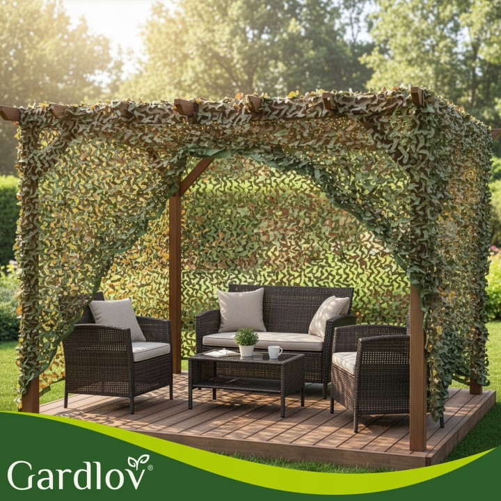 Камуфляжна маскувальна сітка розміром 4х6 метрів із кріпленнями Gardlov (27384) Нововолинськ - фото 10