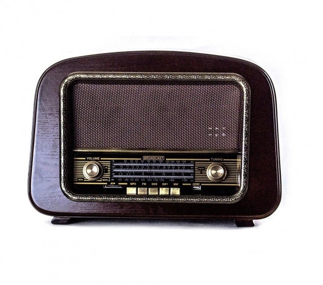 Ретро радіо програвач Daklin Європа з підсвічуванням дерево Горіх (RP-050A) Вінниця - фото 1