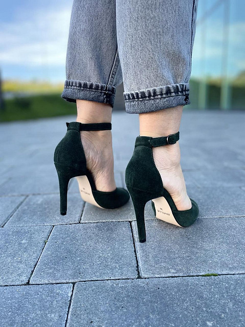 Nivelle Босоніжки жіночі NIVELLE 1794/10503-10512 темно-зелені (літо, замша натуральна) (3673) Коломия - фото 6