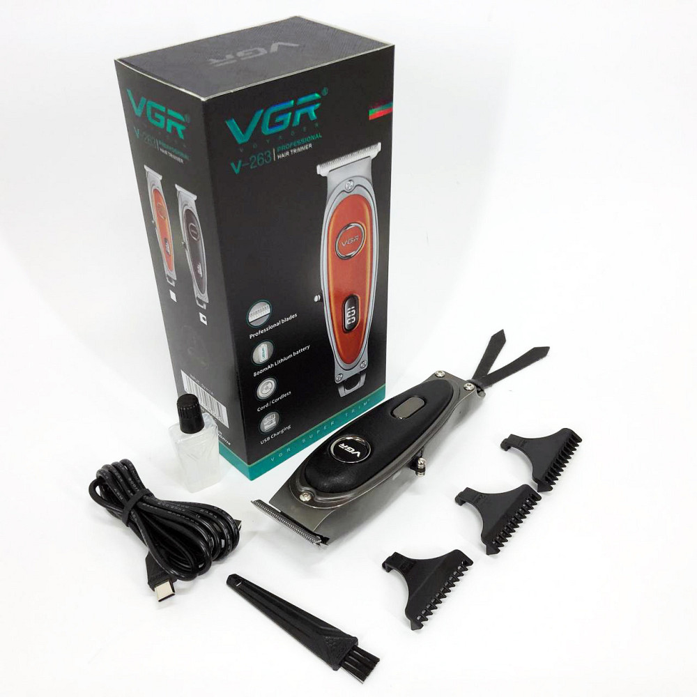 Окантовочная машинка для стрижки аккумуляторная VGR V-263, Электрическая машинка для стрижки бытовая VH-29 Львов - изображение 4