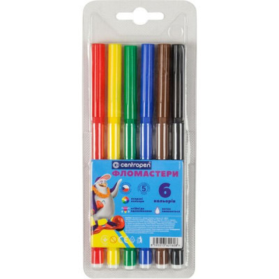 Фломастеры Centropen 7790/06 Washable, 06 colors (7790/06 ТП) Винница - изображение 1