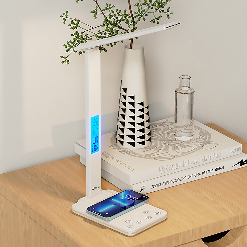 LED лампа настільна Media-Tech LEDITOU MT222,  4W 6500K, 15W QI з вбудованим WRL, біла Вінниця - фото 4