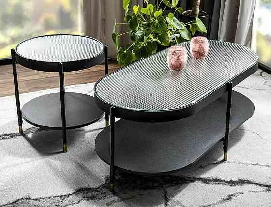 Журнальний столик LAGUNA A білий/чорний д.45 Киев