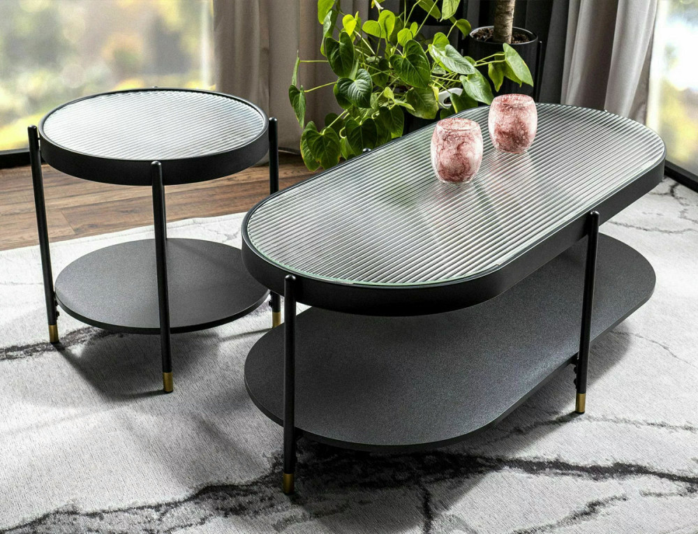 Журнальний столик LAGUNA A білий/чорний д.45 Киев - изображение 2