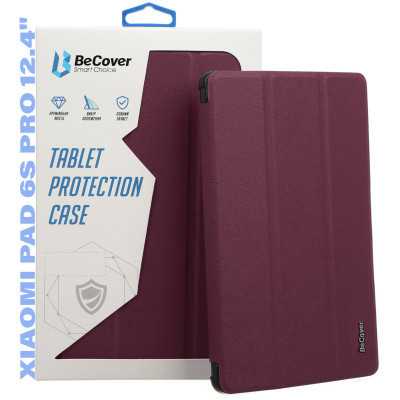 Чехол для планшета BeCover Smart Case Xiaomi Pad 6S Pro 12.4" Red Wine (711087) Винница - изображение 1