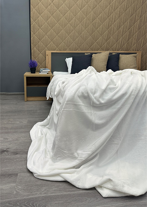 Плед-покривало 160х200 см (+-5см) Білий (87-046) Київ - фото 6