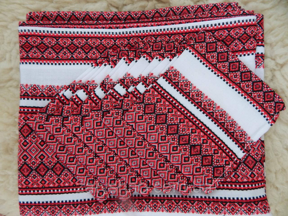 Гарні скатертини і серветки вишиті Київ - фото 1