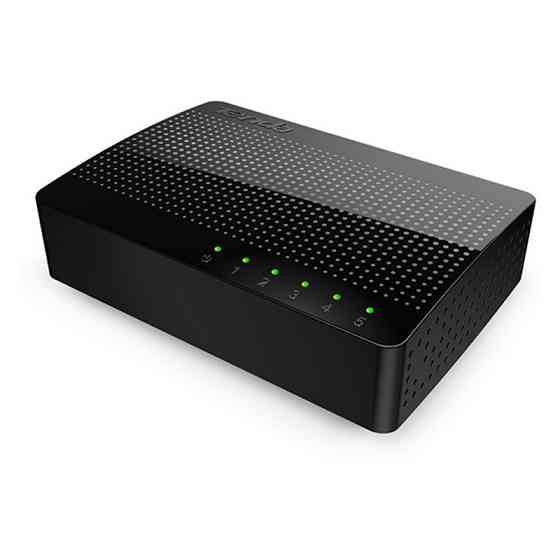 Комутатор (світч) Tenda SG105 (Чорний, 5 LAN портів 10/100/1000 Мбіт/с) Миколаїв
