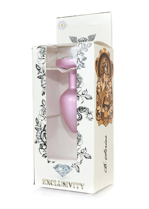 Анальная металлическая пробка Plug-Jewellery Pearl Pink Heart PLUG- Clear S Sex Aura Киев - изображение 2