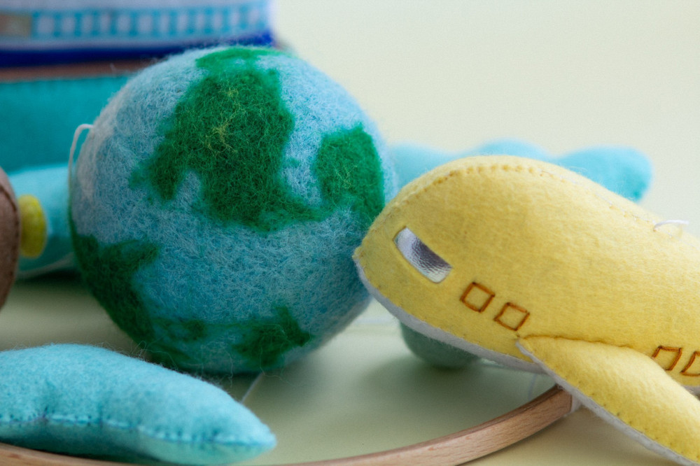 Дитячий музичний мобіль на ліжечко для немовлят WooolyWool «Подорож» з 35 мелодіями Київ - фото 7