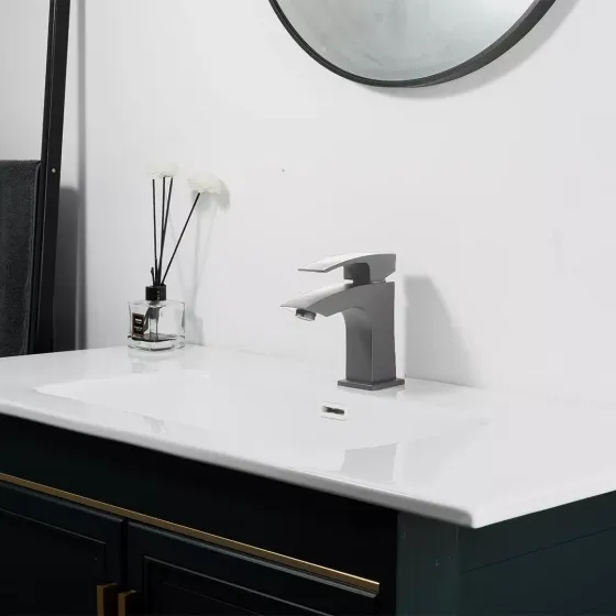 Смеситель для умывальника GAPPO G1007-91 графит Киев