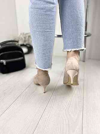 Туфлі жіночі SEE SEVEN пудра натуральна замша каблук 7 см 37 р. (3548) Коломия