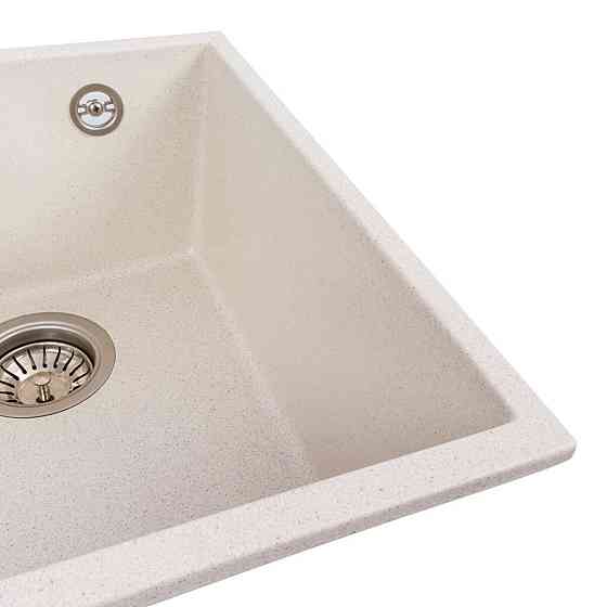 VALESO Кухонна гранітна мийка 3744 ROXY VALESO біла в крапку Коломыя