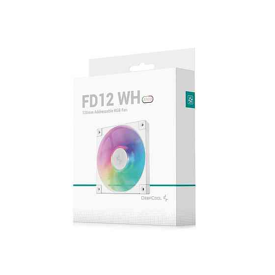 Вентилятор DeepCool FD12 ARGB WH ( 166 г ) Харків