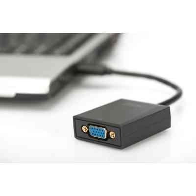 Переходник USB 3.0 AM to VGA F 0.15m Full HD Digitus (DA-70840) Винница