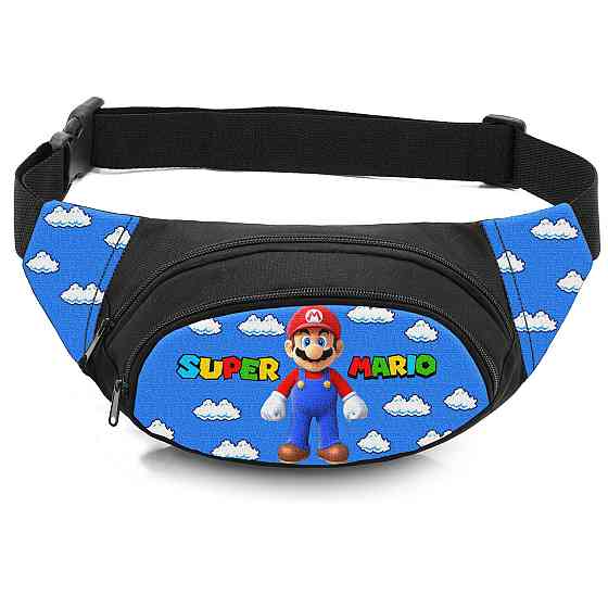 Сумка-бананка дитяча з принтом Super Mario поясна сумка для хлопчика (4547) Київ