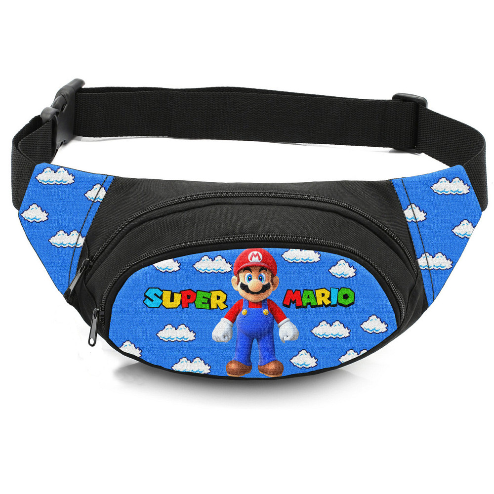 Сумка-бананка дитяча з принтом Super Mario поясна сумка для хлопчика (4547) Київ - фото 1