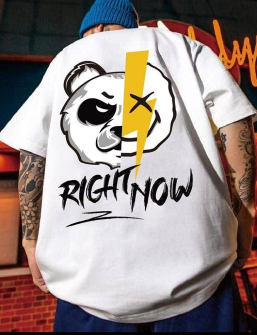 Футболка чоловіча с принтом  44 Біла 2634325723 Дніпро - фото 1