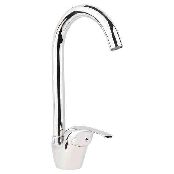 Смеситель s55 Ø40 для кухни излив высокий ухо на гайке AQUATICA (9755100) Киев