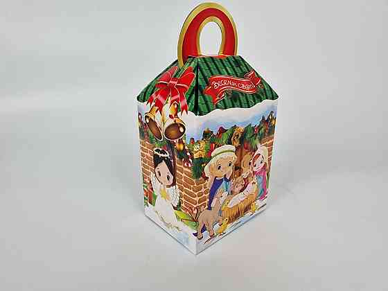 Святкове паковання для новорічних подарунків (700 гм) No210н "Веселіх Свят" (1 шт.) Харків