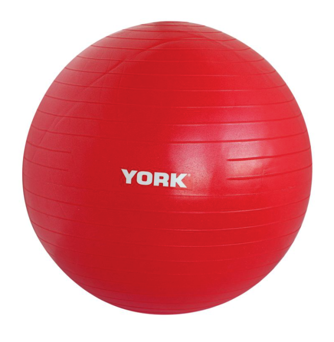 Фітбол York Fitness 55см червоний + насос Київ - фото 1
