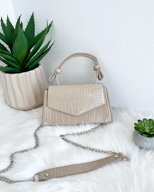 Сумочка клатч женская молодежная яркая через плече сумка Крохатушка одяг Бежевый Киев - изображение 3