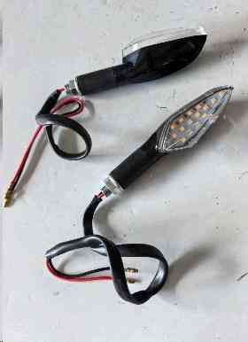 Поворот світлодіодний, кристал (13 LED, чорний, біле скло) ST Мукачево