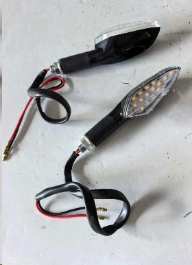 Поворот світлодіодний, кристал (13 LED, чорний, біле скло) ST Мукачево - фото 1