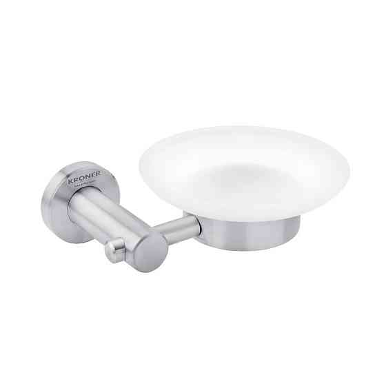 Мильниця для ванни Kroner KRP Edelstahl Klassisch - ESG3702 сатин/білий Київ