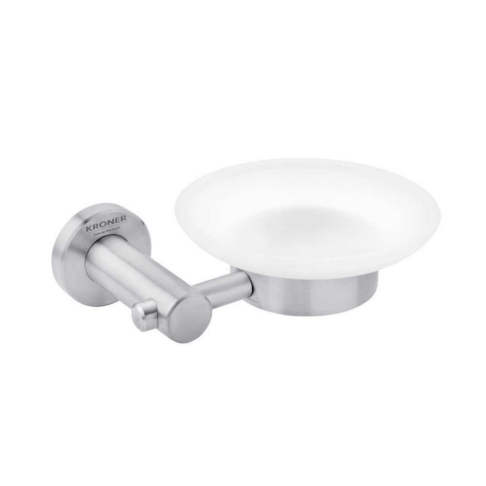Мильниця для ванни Kroner KRP Edelstahl Klassisch - ESG3702 сатин/білий Київ - фото 1