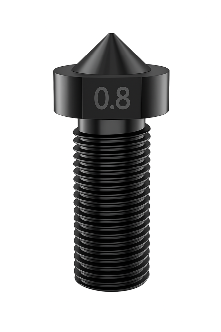 Сопло Kingroon із загартованої сталі для 3д принтера 0.8 мм Київ - фото 1