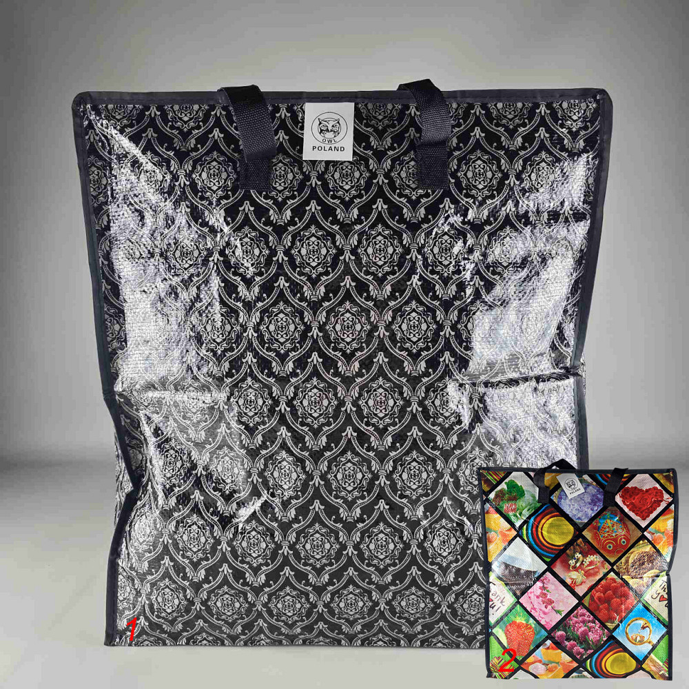 Сумка господарська, поліпропіленова, з кольоровим малюнком No3 Малюнок-Літери (44x50x25) (1 шт.) Харків - фото 1