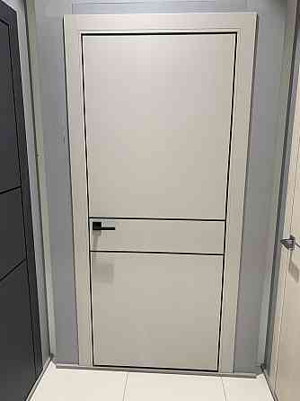 Двери экошпон, Полотно, серия PLATO (PL-07). Серый мат. (МЧ) Киев