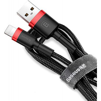 Дата кабель USB 2.0 AM to Lightning 2.0m 1.5A red-black Baseus (CALKLF-C19) Винница - изображение 3