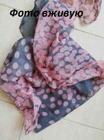 Женский шарф в горошек - размер около 160*60см Киев