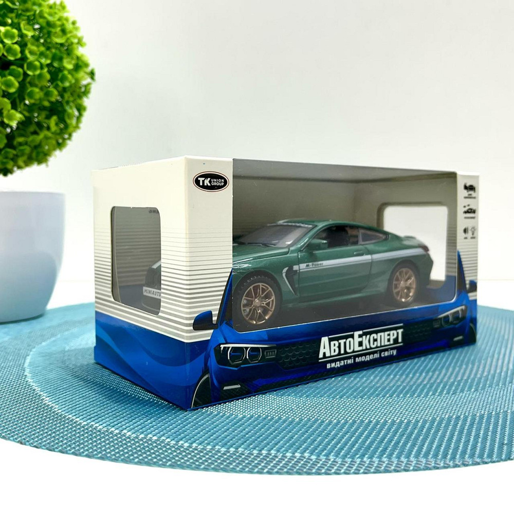 Машинка металева Авто Експерт BMW M8 1:32 відчиняються двері та багажник Зелена (LF-04412) Чернігів - фото 9