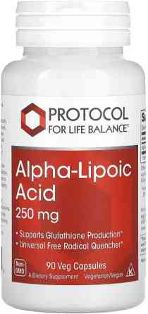 Альфа-ліпоєва кислота  Protocol for Life Balance  Alpha-Lipoic Acid 250 мг 90 вег капс Київ