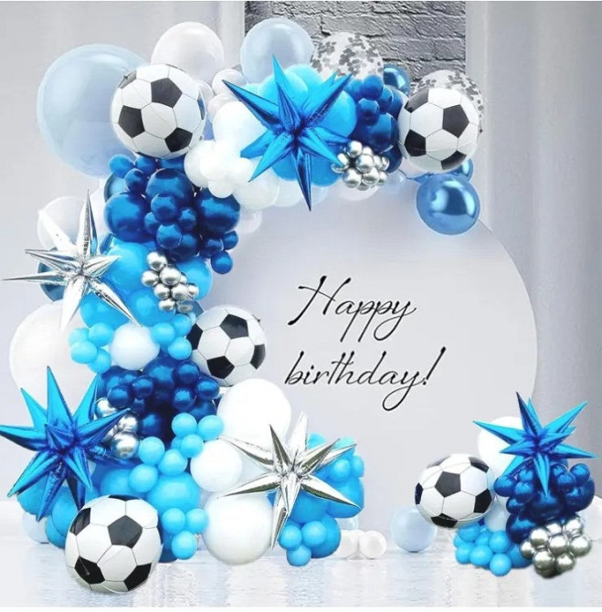 Набір повітряних кульок «Футбол», прикраса для урочистої події, дня народження Кам'янець-Подільський - фото 3