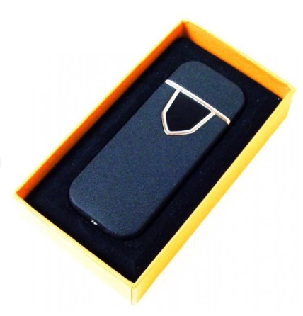 Спіральна сенсорна електрична запальничка USB UKC 711 Black 6748 Київ