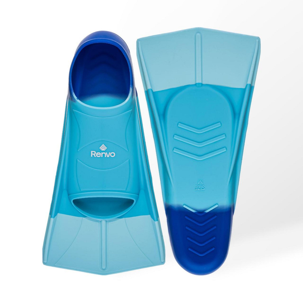 Короткі ласти для тренування в басейні Renvo Frio із закритою п'ятою Разноцветный 30-32 (SF100-06 30-32) Киев - изображение 1