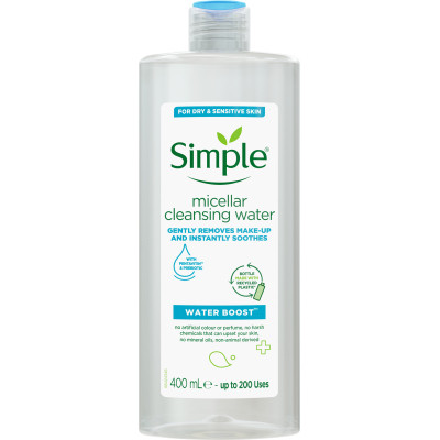 Мицеллярная вода Simple Micellar Cleansing Water Pentavitin & Prebiotic 400 мл (8710908711619) Винница - изображение 1