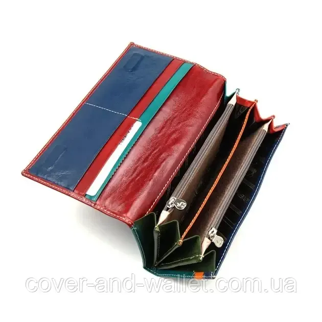 Класичний жіночий гаманець пудрового кольору із гладкої шкіри Marco Coverna Київ - фото 9