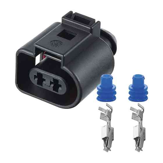 Роз'єм конектор 2-кон., Топл, Форсунка, Моторчик Омивача, 1J0973722, 1J0973722H, 1717692-6, Audi, Bugatti, Porsche, Seat Київ