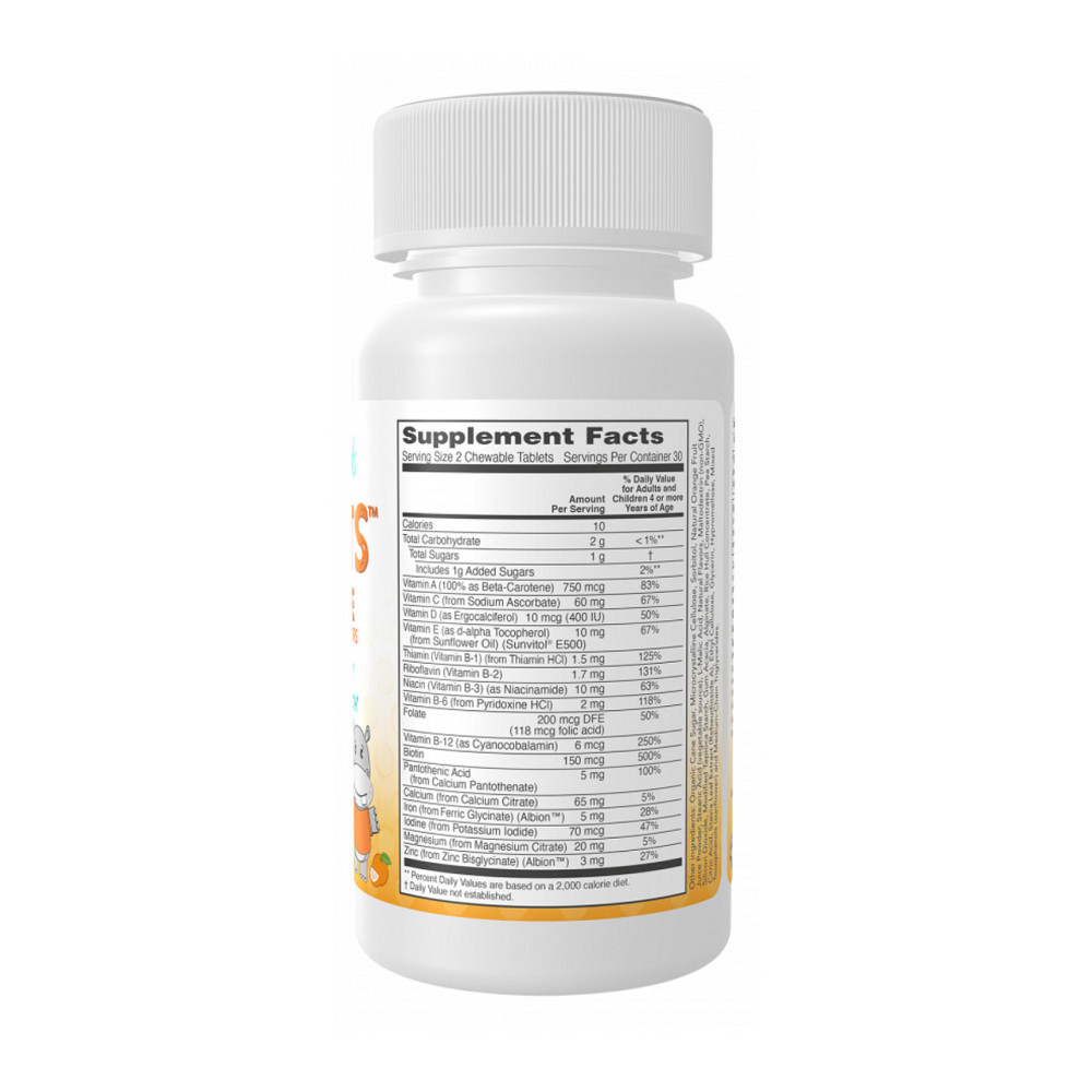 Витамины для детей Now Foods Kid Vits™ Juicy Orange Chewable 60 жев таб апельсин Киев - изображение 2