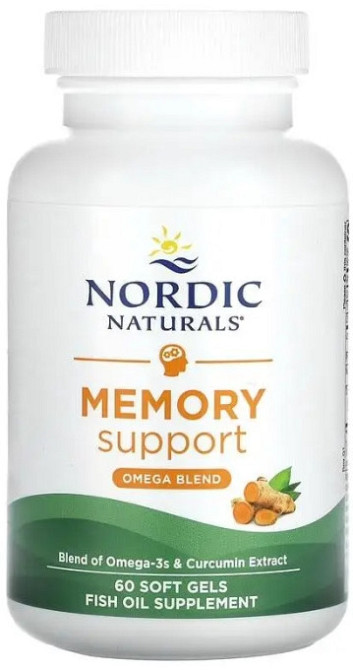 Омега з куркуміном Nordic Naturals Memory Support Omega Blend 500 мг 60 капс Київ - фото 1