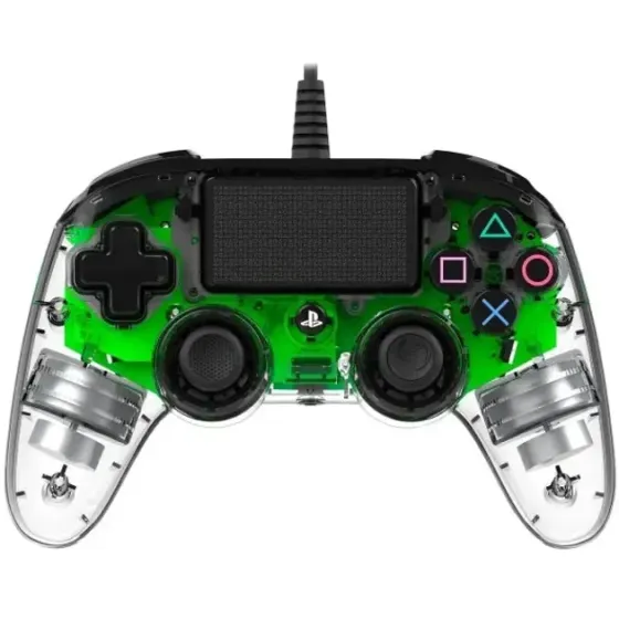 Проводной контроллер Nacon Compact для PS4, прозрачно-зеленый геймпад с LED подсветкой, вибрацией, д Киев