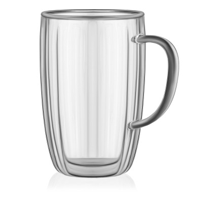 Набор чашек Ardesto 350мл, 2шт, боросилікатне скло, прозорий (AR2635BHN) Винница - изображение 1