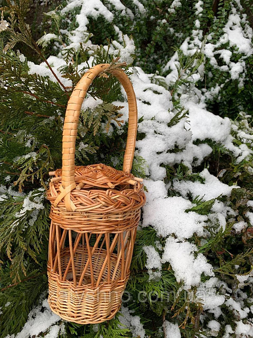 Корзина из лозы под литровую банку Киев - изображение 2