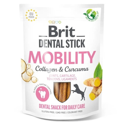 Ласощі для собак Brit Dental Stick Mobility колаген та куркума 251 г (8595602564361) Вінниця - фото 1